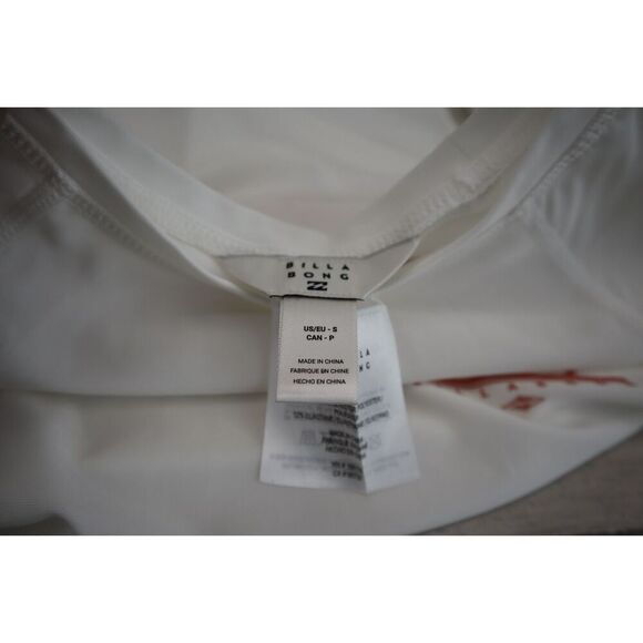 Billabong 24O0302500 Women's Sz S White Beach Babe Long Sleeve Rashguard Top - Picture 5 of 6